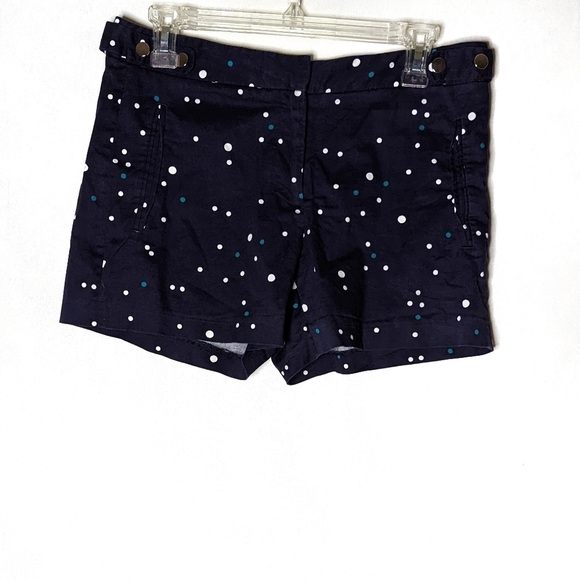 Zara Basic Navy Blue Polka Dot Shorts Size Medium - Picture 2 of 9